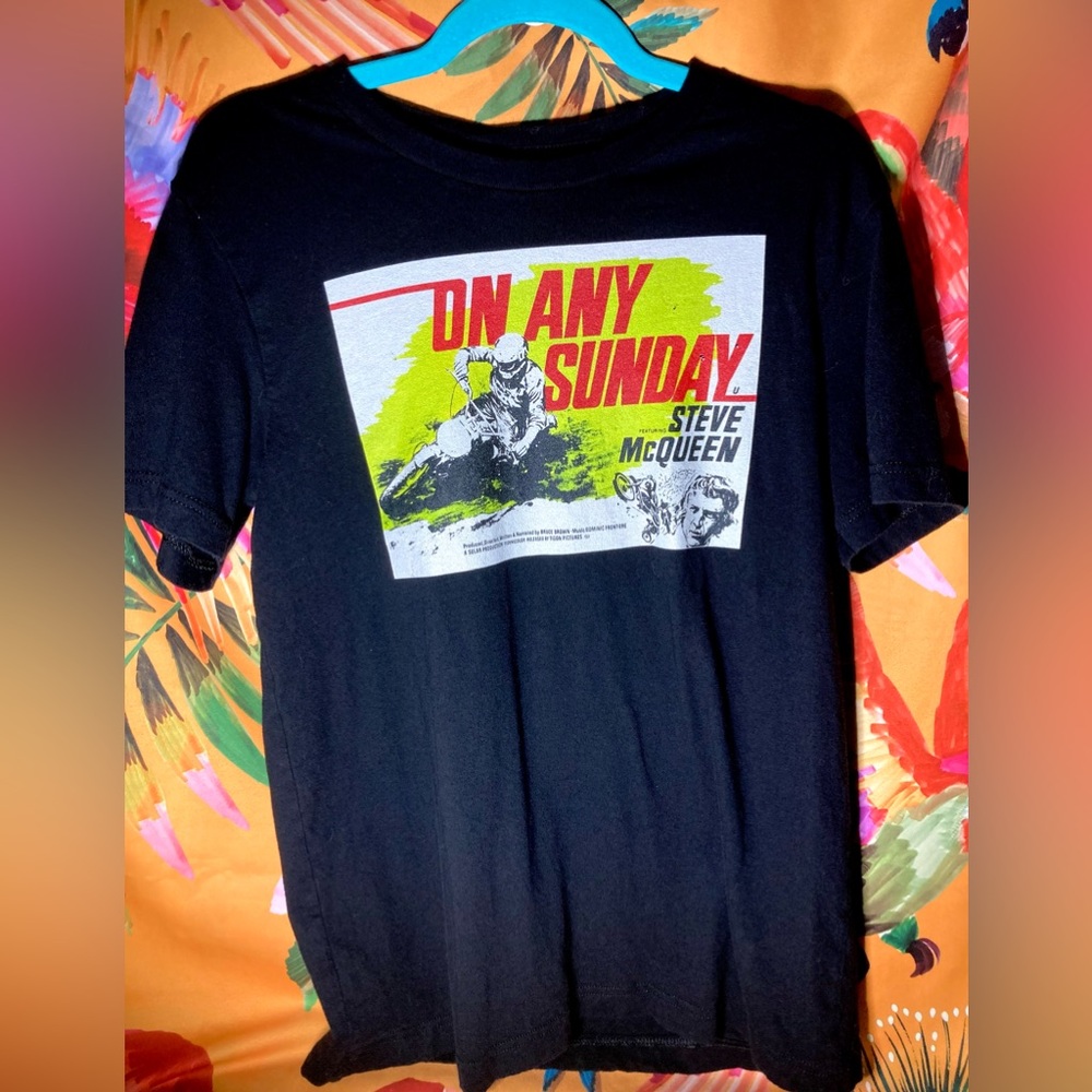 On Any Sunday Steve McQueen Graphic Movie T-shirt Size M